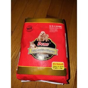 Dono Disposable Pet Diapers Dog or Cat Size XXSmall 20 Count XXS XX Small New